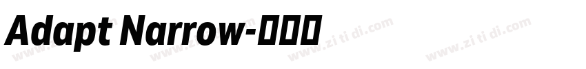 Adapt Narrow字体转换